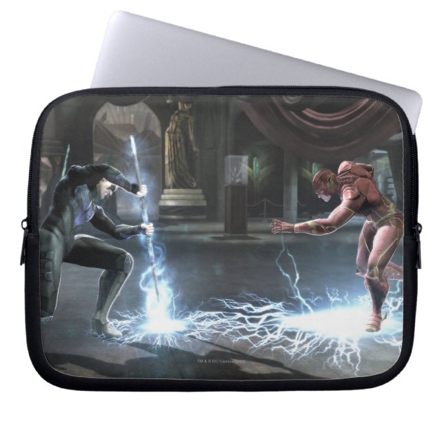 Screenshot: Nightwing vs Flash Laptop Sleeve (Voorkant)
