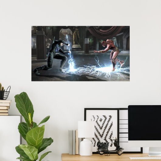 Screenshot: Nightwing vs Flash Poster (Thuiskantoor)