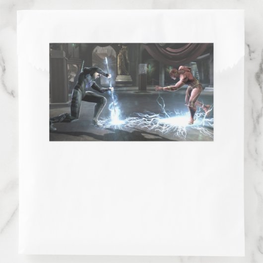 Screenshot: Nightwing vs Flash Rechthoekige Sticker (Tas)