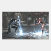 Screenshot: Nightwing vs Flash Rechthoekige Sticker (Voorkant)