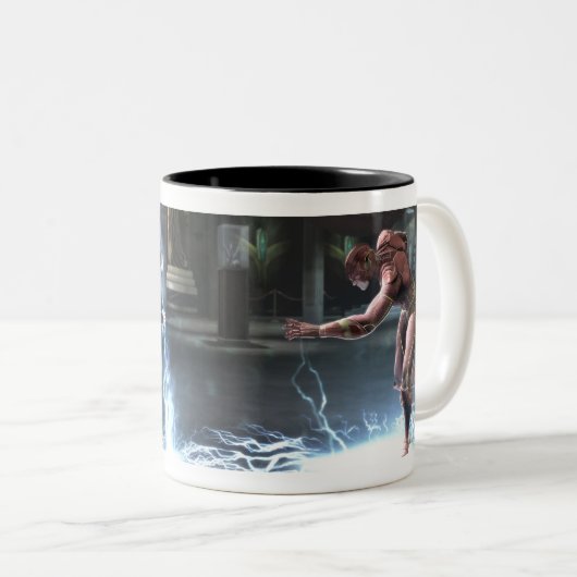 Screenshot: Nightwing vs Flash Tweekleurige Koffiemok (Voorkant rechts)