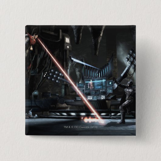 Screenshot: Superman vs Batman Vierkante Button 5,1 Cm (Voorkant)