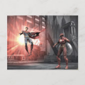 Screenshot: Superman vs Flash Briefkaart (Voorkant)
