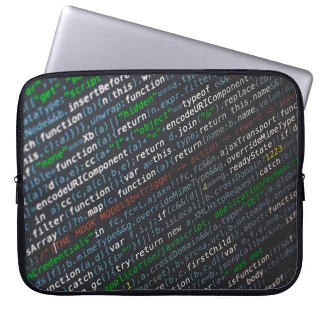 Screenshot van broncodes laptop sleeve (Voorkant)