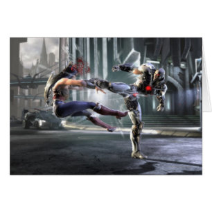 Screenshot: Wonder Woman vs Cyborg