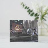 Screenshot: Wonder Woman vs Cyborg 2 Briefkaart (Staand voorkant)