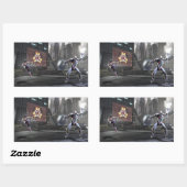 Screenshot: Wonder Woman vs Cyborg 2 Rechthoekige Sticker (Vel)