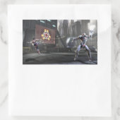 Screenshot: Wonder Woman vs Cyborg 2 Rechthoekige Sticker (Tas)