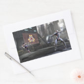 Screenshot: Wonder Woman vs Cyborg 2 Rechthoekige Sticker (Envelop)