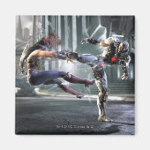 Screenshot: Wonder Woman vs Cyborg Magneet (Voorkant)