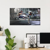 Screenshot: Wonder Woman vs Cyborg Poster (Thuiskantoor)