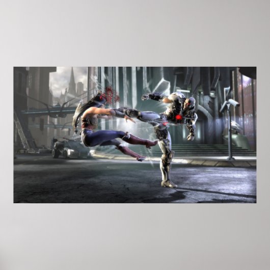 Screenshot: Wonder Woman vs Cyborg Poster (Voorkant)