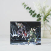 Screenshot: Wonder Woman vs Green Arrow Briefkaart (Staand voorkant)