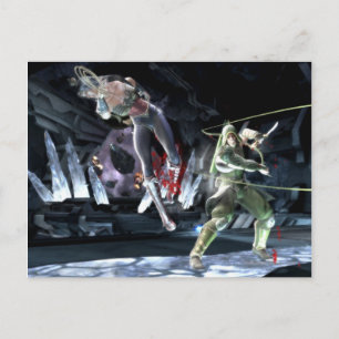 Screenshot: Wonder Woman vs Green Arrow Briefkaart