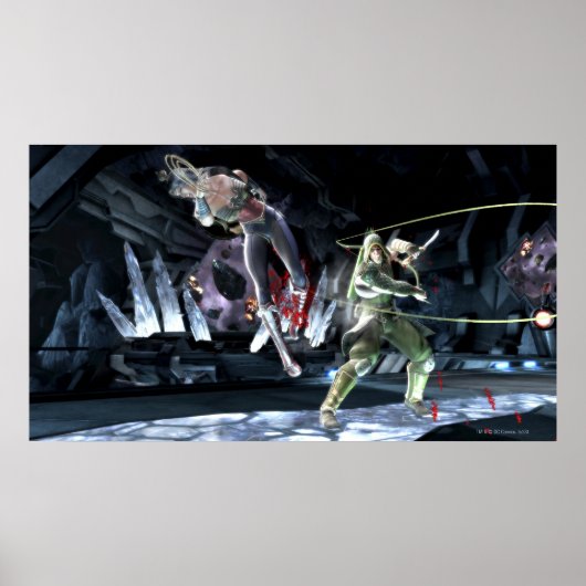 Screenshot: Wonder Woman vs Green Arrow Poster (Voorkant)