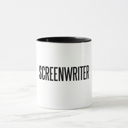 Screenwriter classic 11oz ringer mok (Midden)