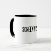 Screenwriter classic 11oz ringer mok (Voorkant links)