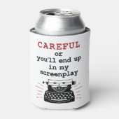 Screenwriter eindigt voorzichtig in mijn schermwee blikjeskoeler (Blikje Voorkant)