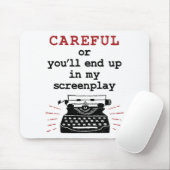 Screenwriter eindigt voorzichtig in mijn schermwee muismat (Met muis)