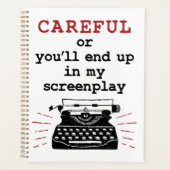 Screenwriter eindigt voorzichtig in mijn schermwee planner (Voorkant)