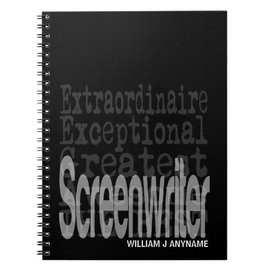 Screenwriter Extraordinaire CUSTOM Notitieboek (Voorkant)
