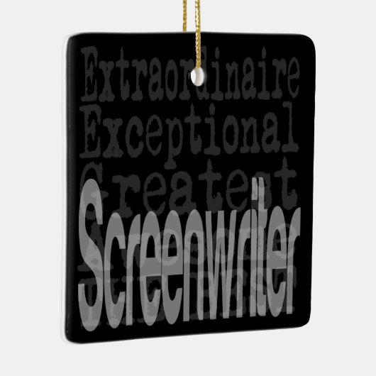 Screenwriter Extraordinaire Keramisch Ornament (Rechts)