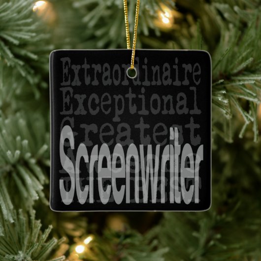 Screenwriter Extraordinaire Keramisch Ornament (Boom)