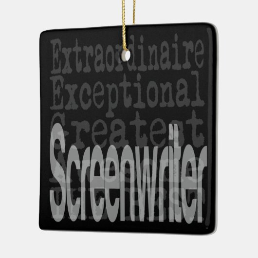 Screenwriter Extraordinaire Keramisch Ornament (Links)