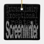 Screenwriter Extraordinaire Keramisch Ornament (Achterkant)