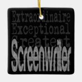 Screenwriter Extraordinaire Keramisch Ornament (Voorkant)