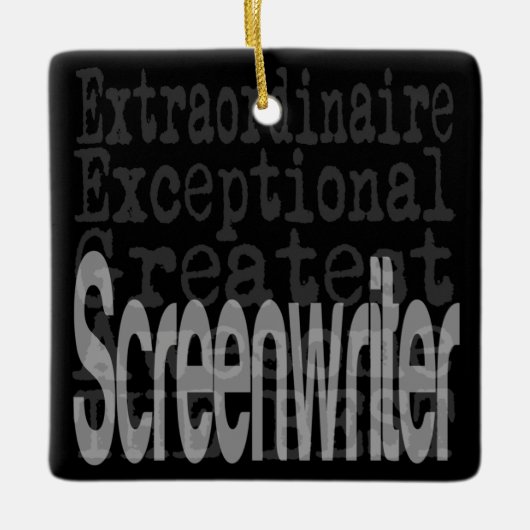 Screenwriter Extraordinaire Keramisch Ornament (Voorkant)