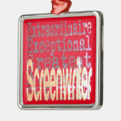 Screenwriter Extraordinaire Metalen Ornament (Links)