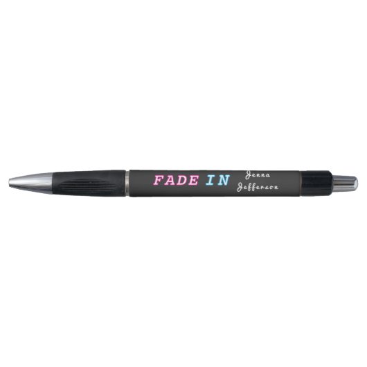 Screenwriter gepersonaliseerd roze en blauw pen (Voorkant)