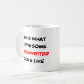 screenwriter, geweldige koffiemok (Voorkant links)