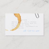 Screenwriter vi visitekaartje (Achterkant)