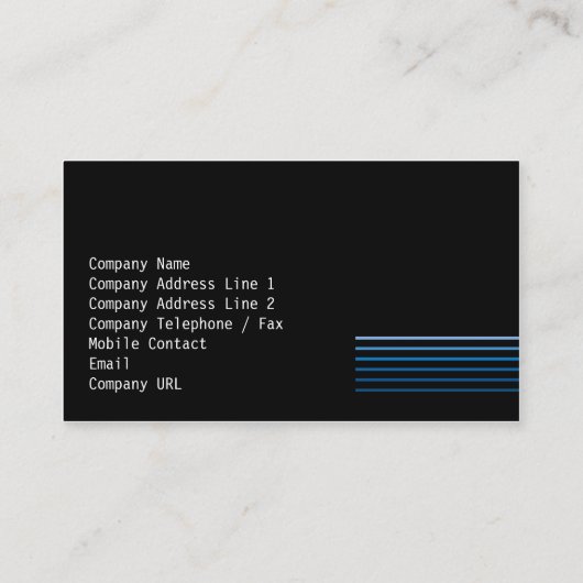 Screenwriter Visitekaartje Blue Beams (Achterkant)