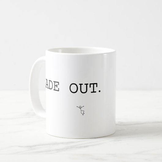 Screenwriter's FADE OUT Koffiemok (Voorkant links)