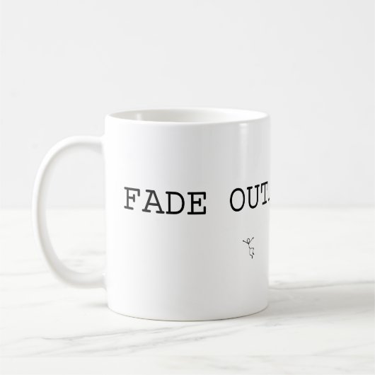 Screenwriter's FADE OUT Koffiemok (Links)