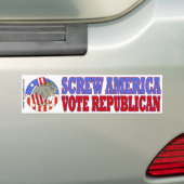 Screw America Bumper Stkr Bumpersticker (Op auto)