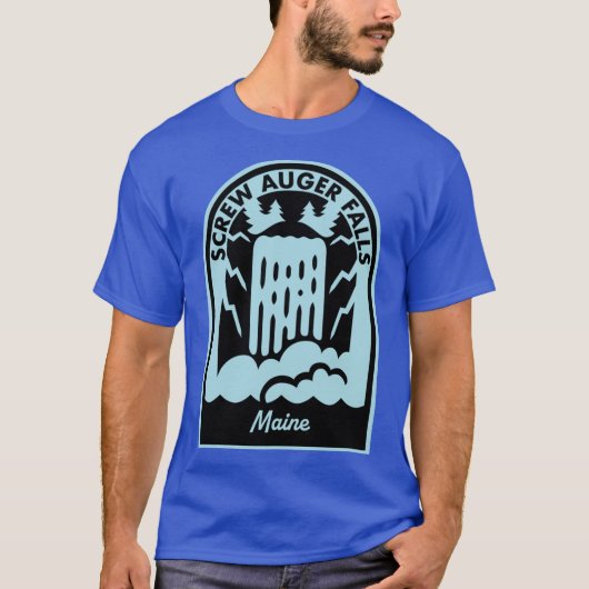 Screw Auger Falls Maine T-shirt (Voorkant)