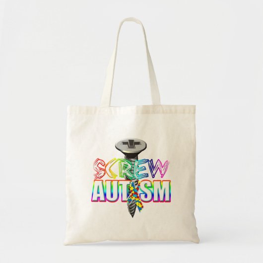 Screw autisme tote bag (Voorkant)