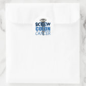 Screw Colon Cancer Ronde Sticker (Tas)