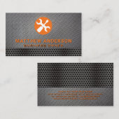 Screw Driver Wrench | Metal Background | Steel Visitekaartje (Voorkant / Achterkant)