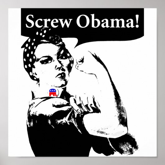 Screw Obama! Poster (Voorkant)