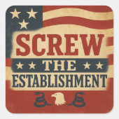 Screw the Establishment Sticker (Voorkant)