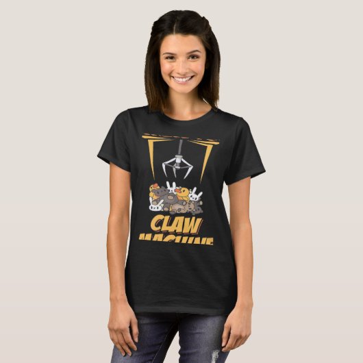 Screw You Claw Machine Toy Retro Arcade Game T-shirt (Voorkant volledig)