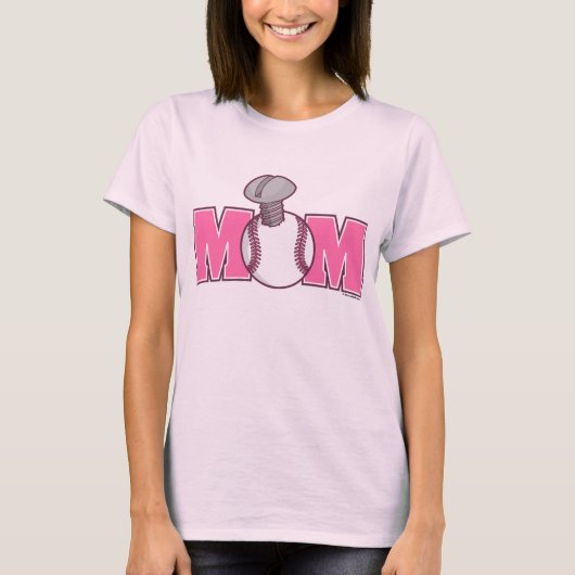 Screwball Mam (roze) T-Shirt (Voorkant)