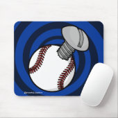 Screwball Mousepad (Blue Spiral BG) Muismat (Met muis)