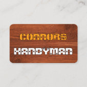 Screwed In Panel Handyman Name Visitekaartje (Voorkant)