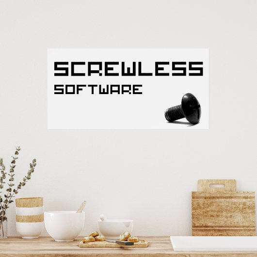 ScrewMinder software-Logo Poster (Keuken)